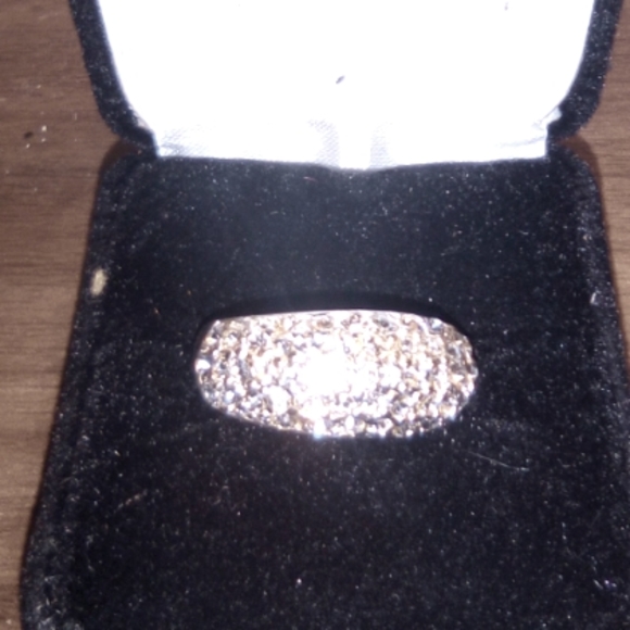 NWTS CZ STERLING SILVER BLING  RING - Picture 1 of 5